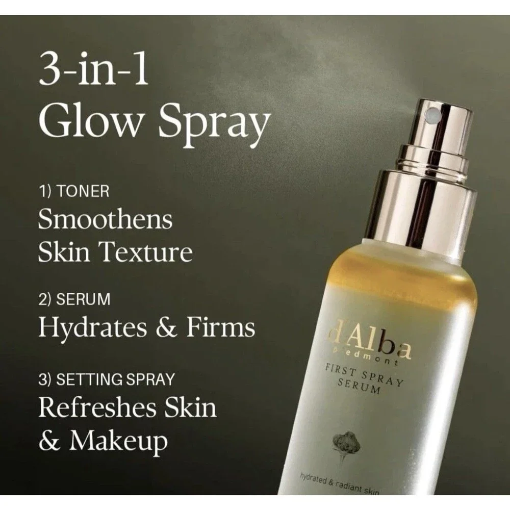 D'ALBA PIEDMONT Italian White Truffle First Spray Serum6.08oz + 3.38oz AUTHENTIC